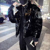 羽绒棉服男冬季外套男士立领棉衣2021年新款韩版潮流亮面加厚棉袄 wsng