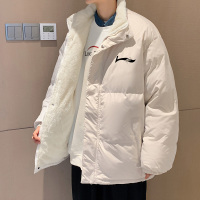 wsng 冬春季棉衣男加绒面包服潮牌立领情侣棉袄韩版痞帅加厚羽绒棉服外套