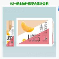 粒汁健金桔柠檬复合果汁饮料500ml*15