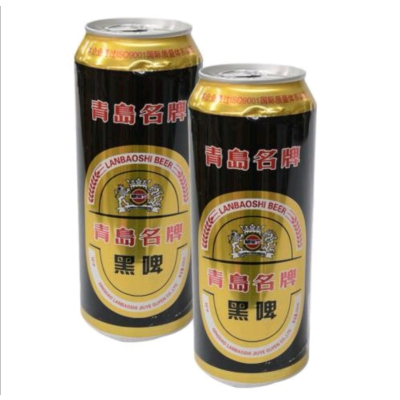 青岛名牌黑啤500ML