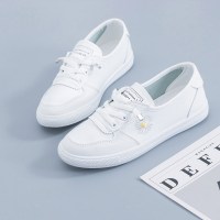 枫述小白鞋女鞋子2021新款秋季百搭网面透气网红白鞋潮鞋运动板鞋