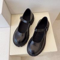 枫述2021年小皮鞋女学生韩版时尚复古英伦风日系浅口厚底圆头玛丽珍鞋