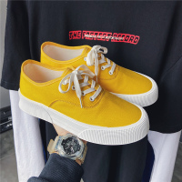 枫述ins港风帆布鞋男鞋学生低帮韩版潮流百搭板鞋男生原宿风透气夏季