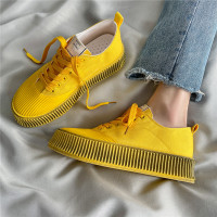 枫述2021年新款鞋子男鞋潮鞋ins大头帆布鞋男生厚底港风板鞋百搭透气