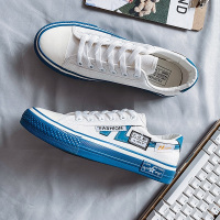 枫述男鞋夏季2021新款夏天帆布鞋潮流百搭休闲小白板鞋学生透气布鞋男