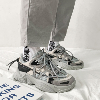 枫述夏季大码男鞋2021新款港风老爹鞋ins潮青少年百搭休闲运动鞋子男