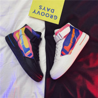 枫述鞋子男2021春季新款高帮鞋运动休闲鞋男士韩版百搭潮流学生白板鞋