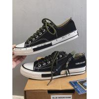 枫述ins超火的鞋子低帮帆布鞋男日系拉链久留米硫化鞋百搭潮学生板鞋