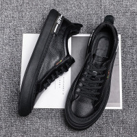 枫述男鞋春季厨师鞋男防滑防水男士软底上班休闲潮鞋工作板鞋冬季皮鞋