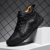 枫述秋季男士新款马丁靴百搭高帮休闲皮鞋冬季加绒工装靴潮鞋