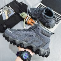 枫述华璐琦男鞋秋季运动休闲高帮鞋青少年潮流百搭ins老爹潮鞋