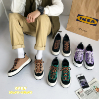 述雅帆布鞋男低帮chic板鞋夏季厚底系带男鞋日系休闲鞋子增高潮鞋百搭