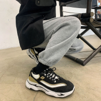 述雅2021春季新款男鞋运动休闲鞋潮流原宿风鞋子男厚底老爹潮鞋熊猫鞋