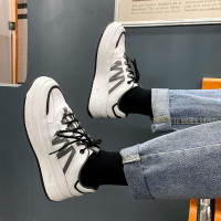 述雅男鞋春季韩版潮流ins鞋子潮鞋男百搭小白鞋学生日系厚底夏季板鞋