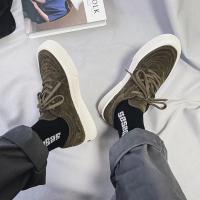 述雅男鞋2021年新款潮流春季日系低帮休闲板鞋学生厚底帆布鞋子男潮鞋