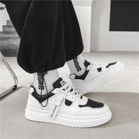 述雅男鞋春季小白鞋男生百搭厚底潮流白色运动休闲鞋子男潮鞋ins板鞋