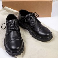 述雅皮鞋男春季英伦男鞋休闲低帮马丁鞋青少年增高黑色帅气小皮鞋夏季