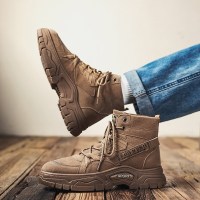 述雅男鞋2021秋季新款青少年潮流百搭沙漠工装靴英伦风休闲机车马丁靴