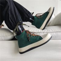 述雅马丁鞋子男潮流百搭ins火的马丁靴男生高帮潮鞋春季原宿风男靴