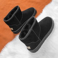 述雅马丁靴男款冬季加绒保暖棉鞋东北雪地靴加厚高帮棉靴防寒面包潮鞋