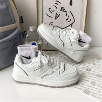 述雅小白鞋女2022新款韩版学生百搭奶油香芋紫板鞋平底潮运动休闲鞋子