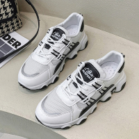 述雅厚底老爹鞋女ins潮鞋2022年春季新款百搭透气运动女鞋休闲小白鞋