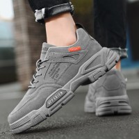 述雅男鞋2021新款冬季工作劳保潮鞋男士运动休闲加绒保暖