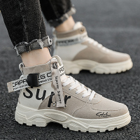 苏芈秋冬季马丁靴男鞋子英伦风加绒雪地男士靴子保暖高帮棉鞋工装潮鞋