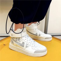 苏芈鞋子男潮鞋百搭高帮帆布鞋男韩版潮流学生夏季休闲男士潮男板鞋男