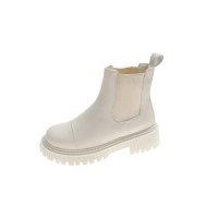 苏芈马丁靴夏季薄款女2021年新款百搭靴子厚底女靴春秋单靴黑色短靴