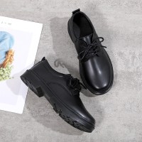 苏芈工作鞋女久站不累脚百搭软底职业工装英伦风女鞋子正装小皮鞋夏季