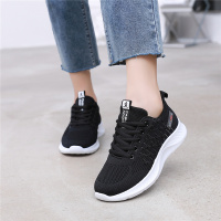 苏芈飞织运动鞋女春秋季2021新款学生透气单鞋百搭休闲轻便软底跑步鞋