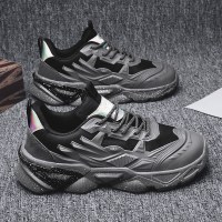 苏芈男鞋2021新款秋冬季潮流百搭厚底运动休闲机甲鞋ins老爹增高潮鞋