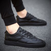 苏芈华璐琦秋季板鞋休闲皮鞋韩版潮流百搭男鞋潮鞋厨师厨房工作上班