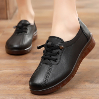 苏芈2021春秋舒适平底平跟软底中老年女鞋中年妈妈单鞋休闲老人鞋