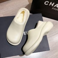 苏芈diy防水棉拖鞋女2021新款可爱冬季包跟保暖家居室内家用大头鞋花朵棉鞋冬