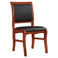 衡爵 办公椅 45*40*93cm 实木会议椅 扶手实木脚会议室办公培训椅子