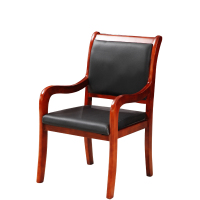 衡爵 办公椅 48*50*90CM 实木餐椅 会议椅 带扶手