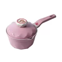 [T]帝伯朗宝宝辅食锅陶瓷奶锅不粘锅婴儿奶锅煮泡面家用热奶煎煮一体20cm 豆蔻粉