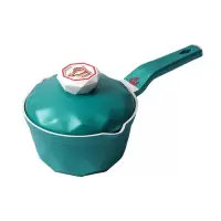 [T]帝伯朗宝宝辅食锅陶瓷奶锅不粘锅婴儿奶锅煮泡面家用热奶煎煮一体20cm 萌葱绿
