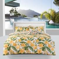 MIHUABEDTIME米花寝饰大版印花纯棉四件套床品全棉纯棉被套床单被套皇家丽莎