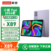 联想(Lenovo) 小新pad 2024 8G+256G 烟霞紫 11英寸平板电脑 骁龙685 莱茵硬件级低蓝光 学习模式 90Hz高清高刷护眼屏 办公娱乐影音