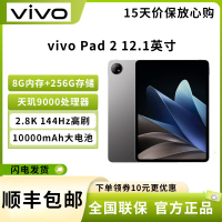 vivo Pad2 平板电脑 8GB+256GB 12.1英寸超大屏幕 144Hz超感原色屏 天玑9000旗舰芯片 10000mAh电池 远山灰