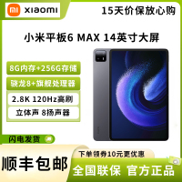 小米平板6 MAX(xiaomiPad) 14英寸 高通骁龙8+ PC级WPS 2.8K 120Hz高刷 8G+256GB大屏办公平板笔记本电脑 黑色
