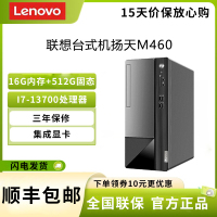 联想(Lenovo) 扬天M460 i7-13700 16G+512G 集显 企业商用家用办公台式机主机电脑