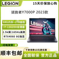 联想(Lenovo) 拯救者Y7000P 2023款 i7-13620H 64G+2T RTX4060 8G独显 165Hz高色域屏 商务办公便携影音娱乐游戏笔记本电脑 定制版