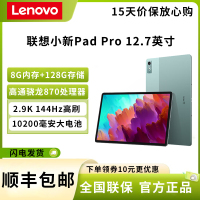 联想(Lenovo)小新Pad Pro 12.7英寸 骁龙870 8G+128G 西子绿 2023新款 2.9K屏 144Hz高刷 商务办公学习娱乐影音游戏平板电脑