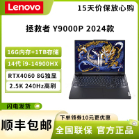 联想(Lenovo)拯救者Y9000P 2024 16英寸电竞游戏笔记本电脑 14代酷睿 i9-14900HX 16G 1T RTX4060 2.5K 240Hz高刷