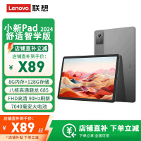 联想(Lenovo)小新Pad 2024舒视智学版 8G+128G 鸽子灰 骁龙685 11英寸平板电脑 莱茵硬件级低蓝光 学习模式 90Hz高清高刷护眼屏 办公娱乐影音