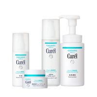 [日本直邮]花王curel珂润补水保湿水乳面霜洗面奶泡沫洁面敏感肌酰胺